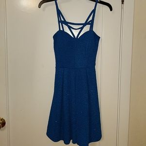 Blue short dress
